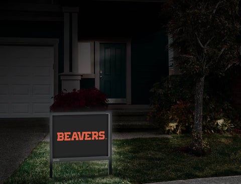 Oregon State Beavers Wordmark Black Yardsy Sign