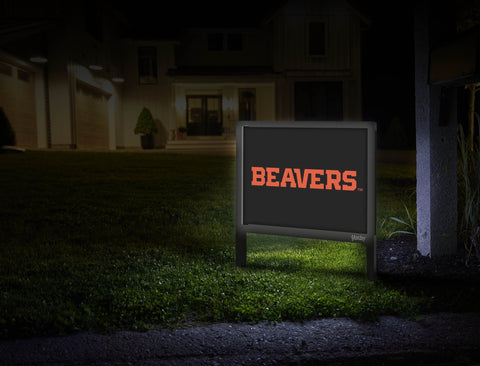 Oregon State Beavers Wordmark Black Yardsy Sign