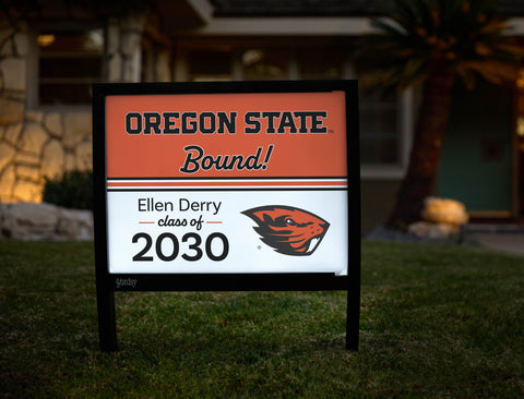 Oregon State College Bound Custom Yardsy Sign yard sign