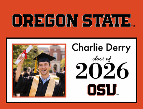 Oregon State Graduate Custom Yardsy Sign yard sign
