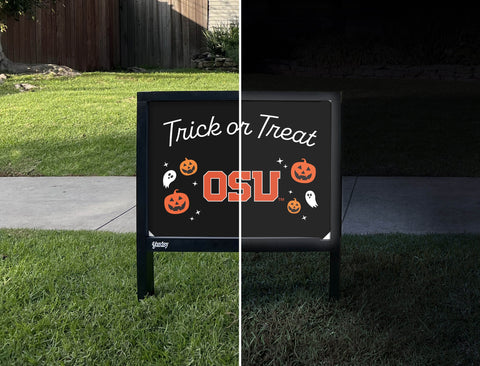 Oregon State Halloween Trick Or Treat Yardsy Sign yard sign