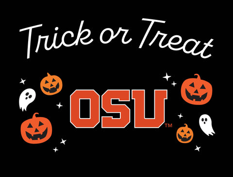 Oregon State Halloween Trick Or Treat Yardsy Sign yard sign
