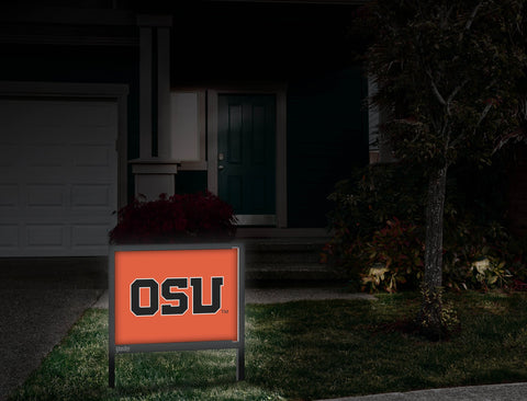 Oregon State OSU Wordmark Orange Yardsy Sign