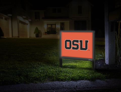 Oregon State OSU Wordmark Orange Yardsy Sign