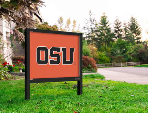 Oregon State OSU Wordmark Orange Yardsy Sign
