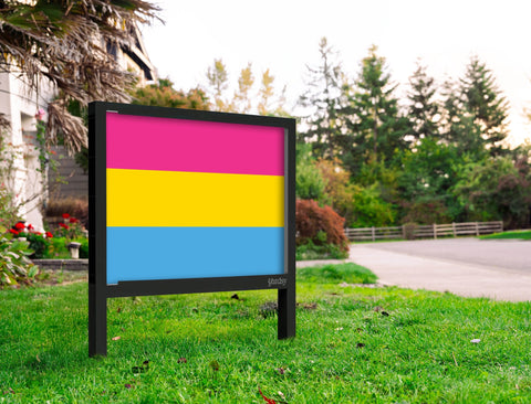 Pansexual Pride Flag Yard