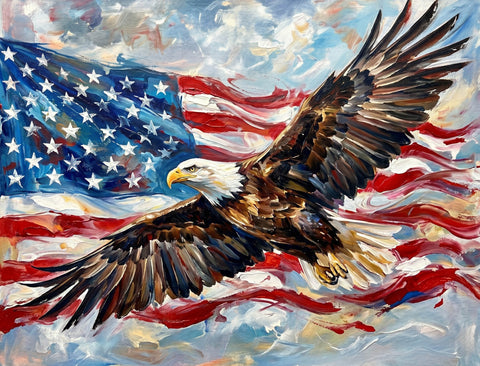 Patriotic Soaring Eagle Yardsy Sign yard sign