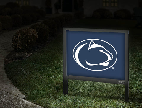Penn State Lion Mark Navy Yardsy Sign