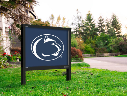 Penn State Lion Mark Navy Yardsy Sign