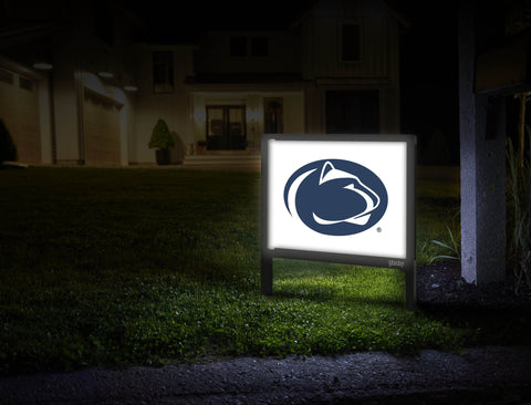 Penn State Lion Mark White Yardsy Sign