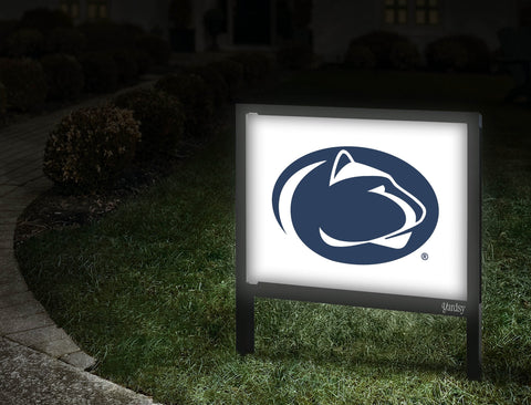 Penn State Lion Mark White Yardsy Sign Walkway