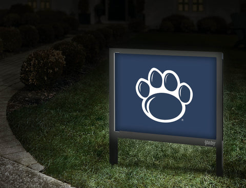 Penn State Paw Mark Navy Yardsy Sign
