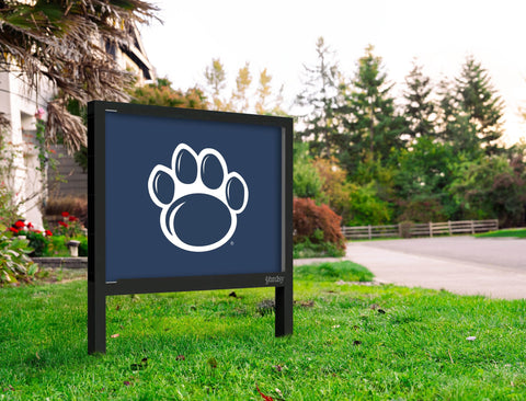 Penn State Paw Mark Navy Yardsy Sign