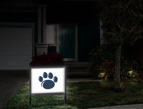 Penn State Paw Mark White Yardsy Sign