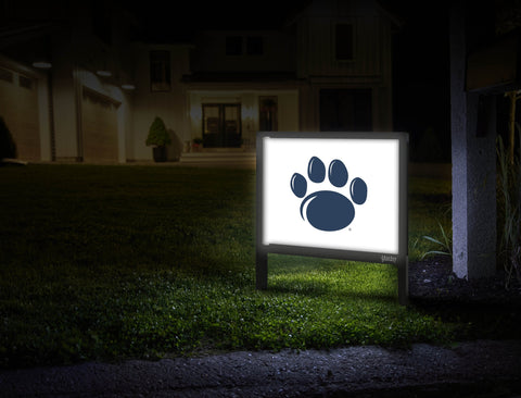 Penn State Paw Mark White Yardsy Sign