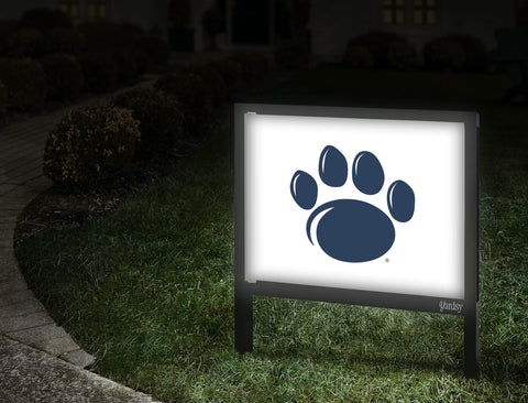 Penn State Paw Mark White Yardsy Sign