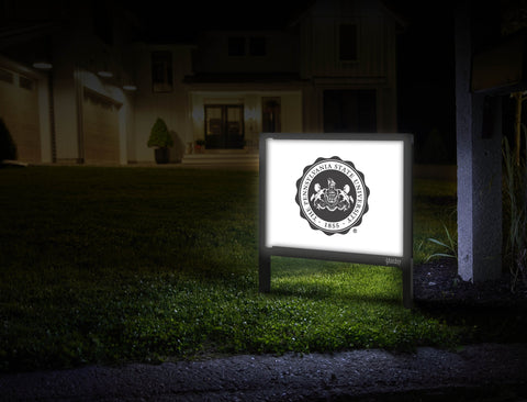Penn State University Seal White Yardsy Sign