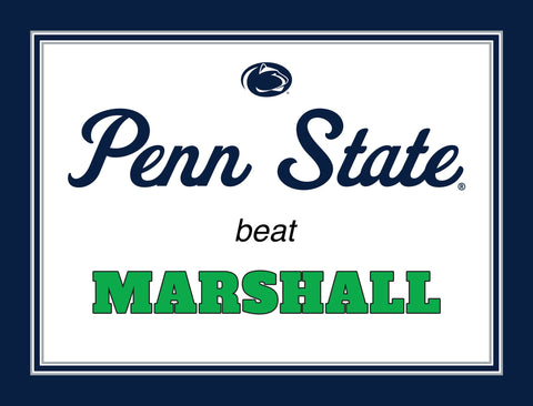 Penn State V Marshall Yardsy Sign yard sign