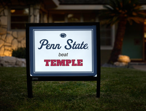 Penn State V Temple Yardsy Sign yard sign