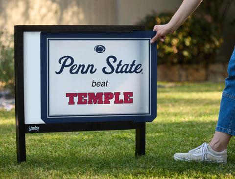 Penn State V Temple Yardsy Sign yard sign