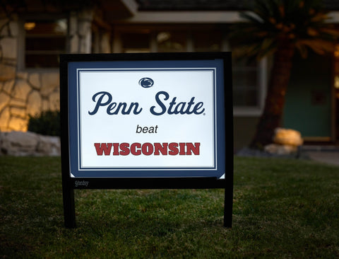 Penn State V Wisconsin Yardsy Sign yard sign