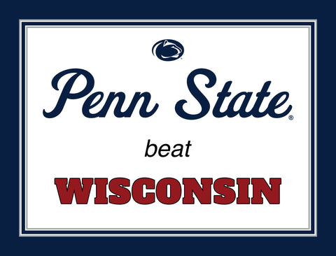 Penn State V Wisconsin Yardsy Sign yard sign