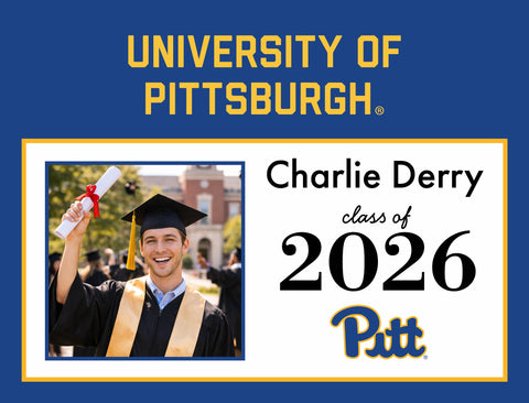 Pittsburgh Graduate Custom Yardsy Sign yard sign