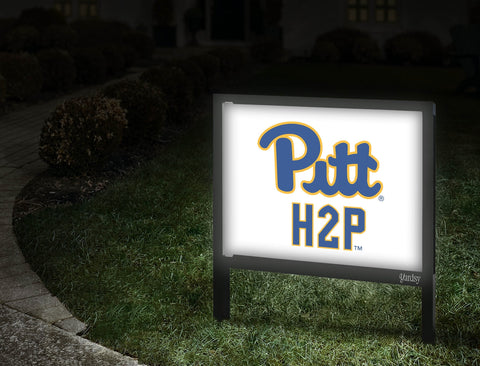 Pittsburgh Pitt H2P White Yardsy Sign