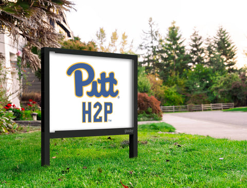 Pittsburgh Pitt H2P White Yardsy Sign