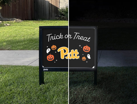 Pittsburgh Halloween Trick Or Treat Yardsy Sign yard sign