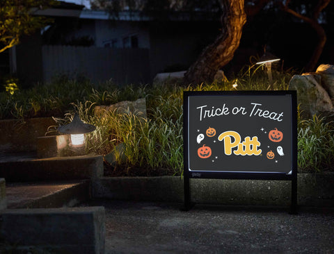 Pittsburgh Halloween Trick Or Treat Yardsy Sign yard sign