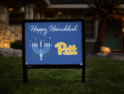 Pittsburgh Happy Hanukkah Yardsy Sign yard sign