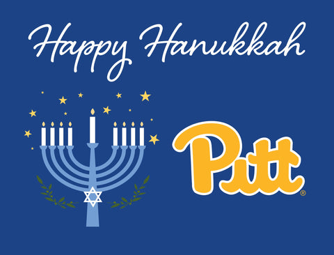 Pittsburgh Happy Hanukkah Yardsy Sign yard sign
