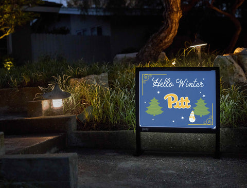Pittsburgh Hello Winter Yardsy Sign yard sign