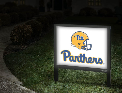 Pittsburgh Helmet Panthers White Yardsy Sign