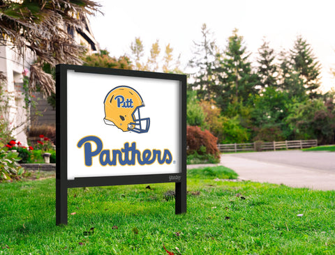 Pittsburgh Helmet Panthers White Yardsy Sign