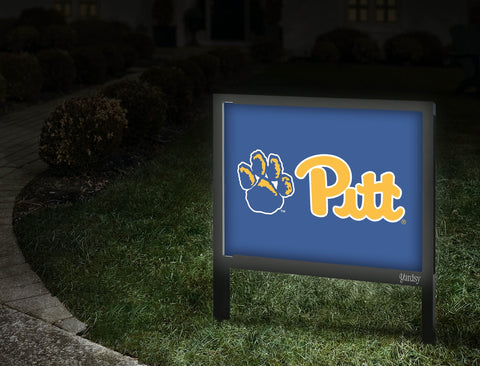 Pittsburgh Pitt Paw Game Royal Yardsy Sign