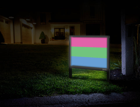 Polysexual Pride Flag Mailbox
