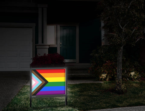 Progress Pride Flag Front Door