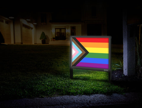 Progress Pride Flag Mailbox
