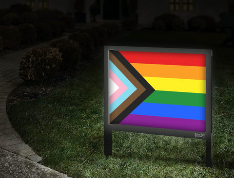 Progress Pride Flag Walkway