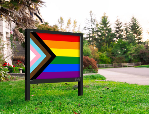 Progress Pride Flag Yard