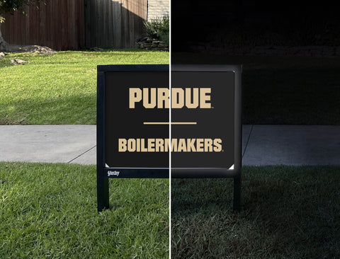 Purdue Boilmakers Athletic Mark Black Yardsy Sign yard sign