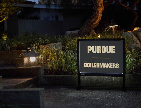 Purdue Boilmakers Athletic Mark Black Yardsy Sign yard sign