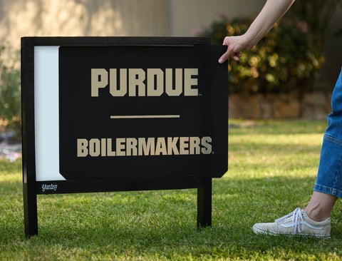 Purdue Boilmakers Athletic Mark Black Yardsy Sign yard sign
