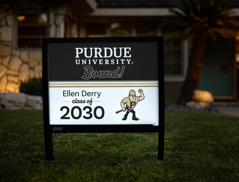 Purdue College Bound Custom Yardsy Sign yard sign