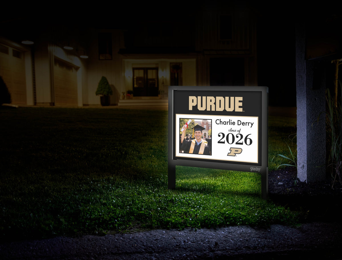 Purdue Graduate Custom Yardsy Sign
