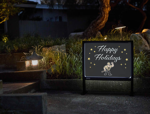 Purdue Happy Holidays Yardsy Sign yard sign