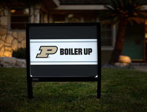 Purdue P Boiler Up Black Yardsy Sign yard sign