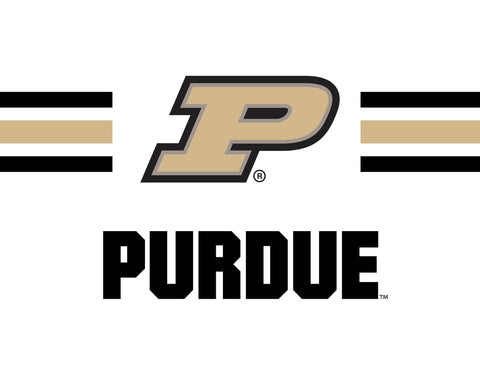 Purdue P Stripes White Yardsy Sign yard sign